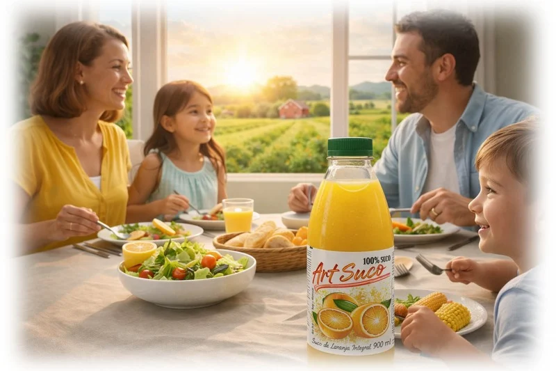 Familia na mesa